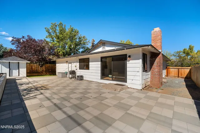 a view of a house with a patio