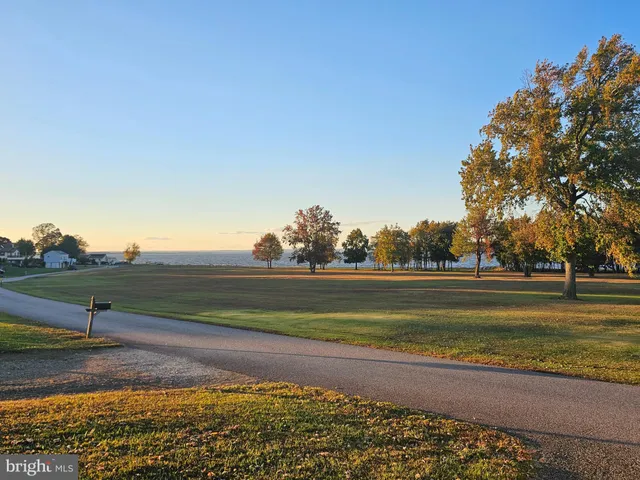 a view of a lake with houses