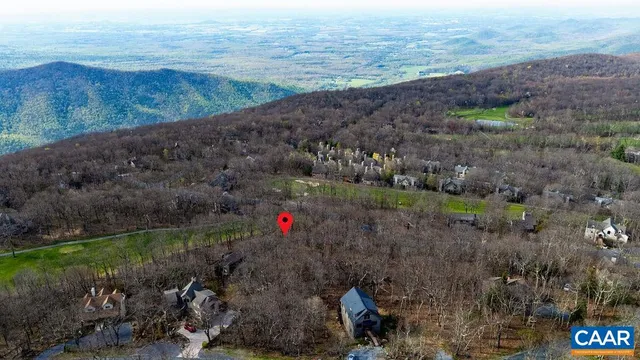 a view of a road with a yard