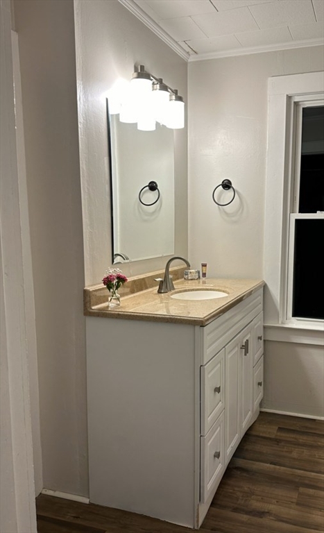 26 Green Street Monson, MA 01057 - Photo 16 of 38 a bathroom with a double vanity sink and a mirror