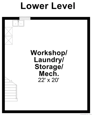 a picture of a room with a white wall and picture