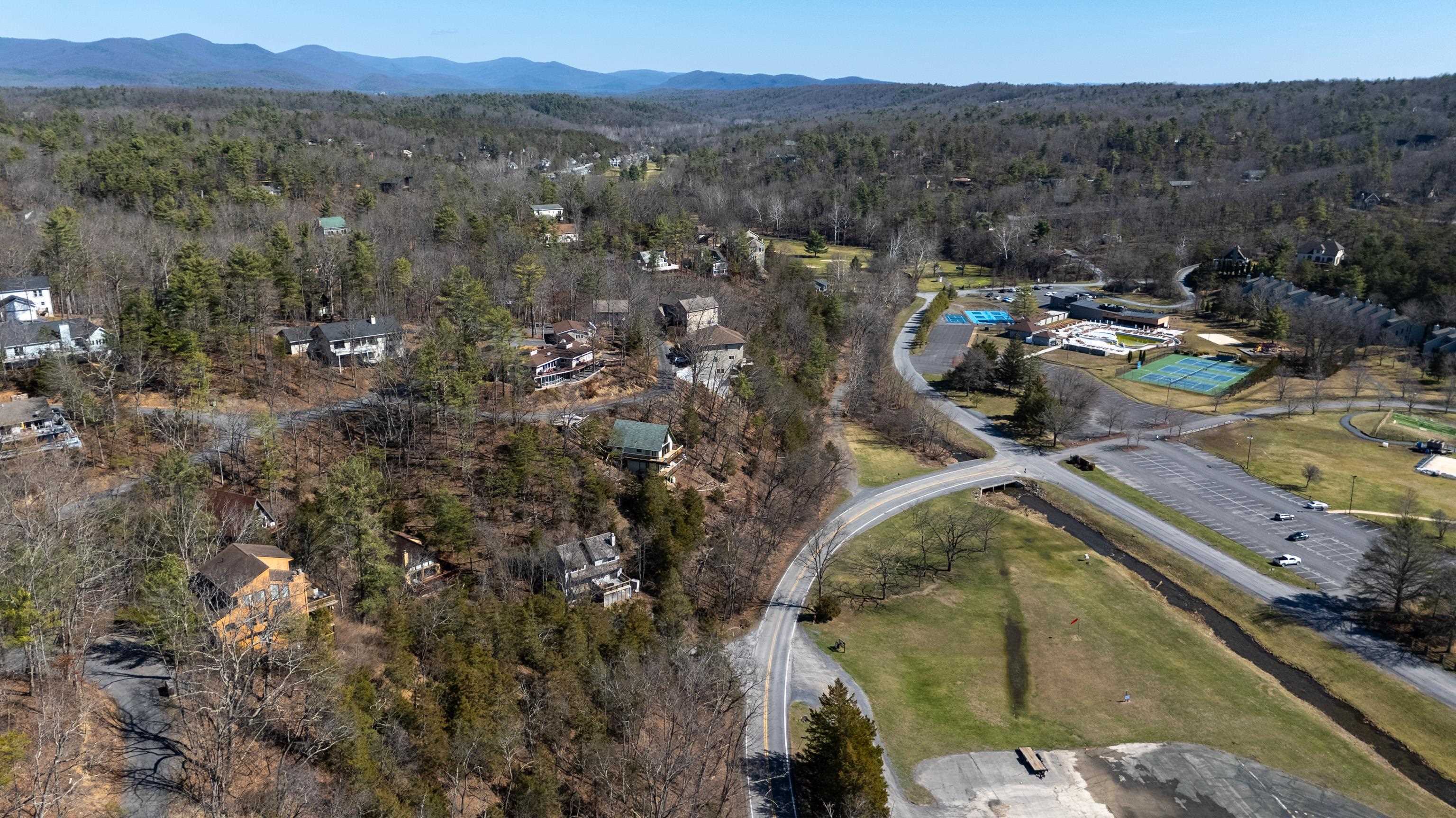 673 Killmon Road Basye, VA 22810 - Photo 65 of 74 a view of a town with mountains in the background