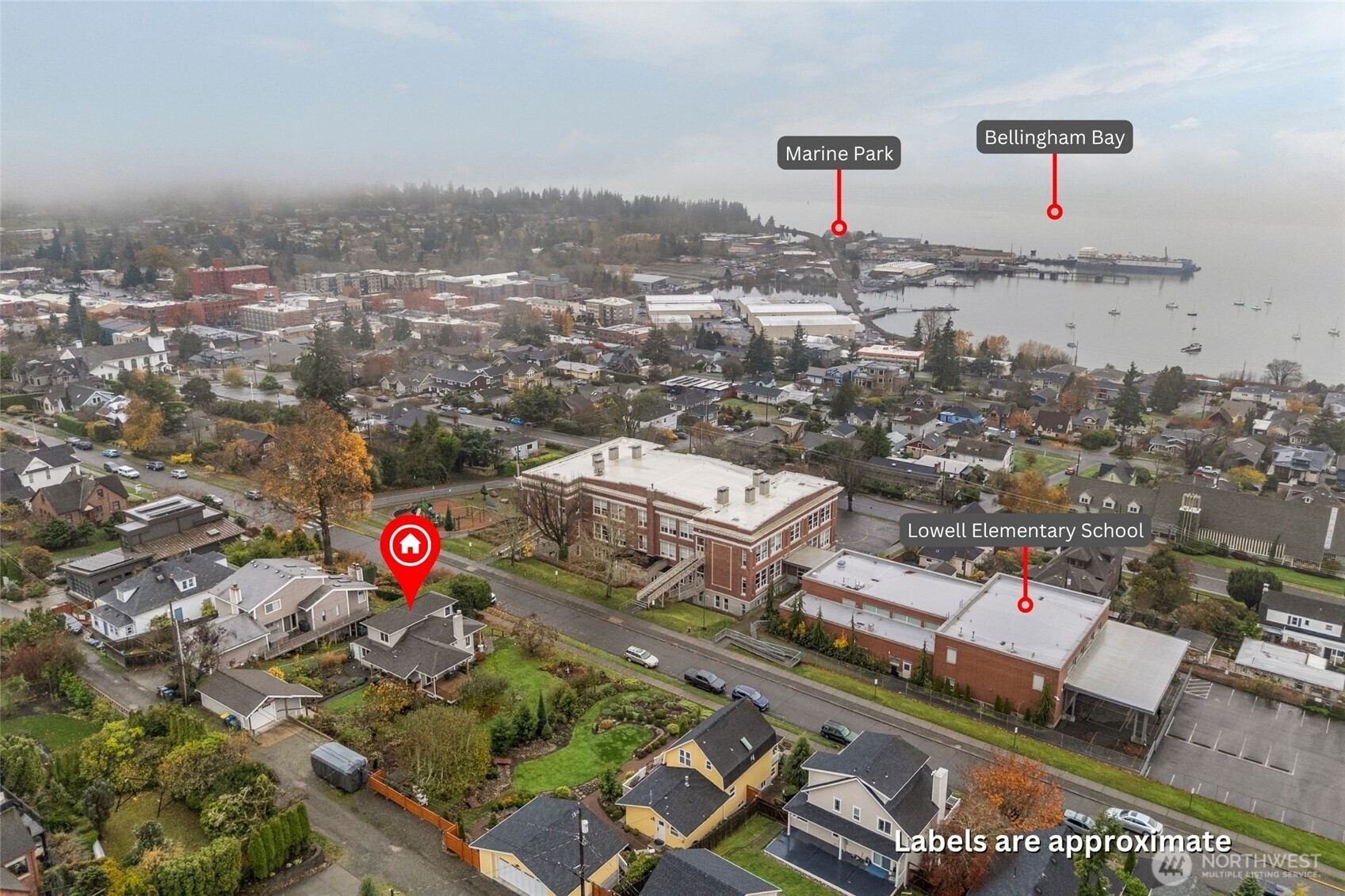 925 15th Street Bellingham, WA 98225 - Photo 36 of 40 an aerial view of a city