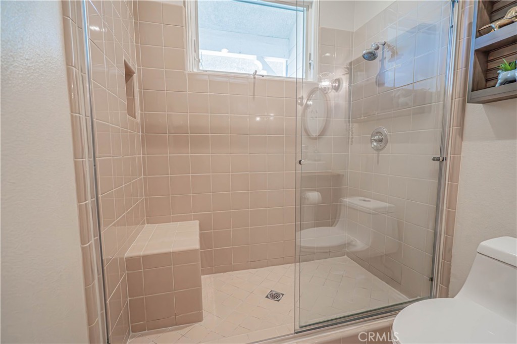 11340 Morgan Road Agua Dulce, CA 91390 - Photo 27 of 60 a bathroom with a shower and toilet