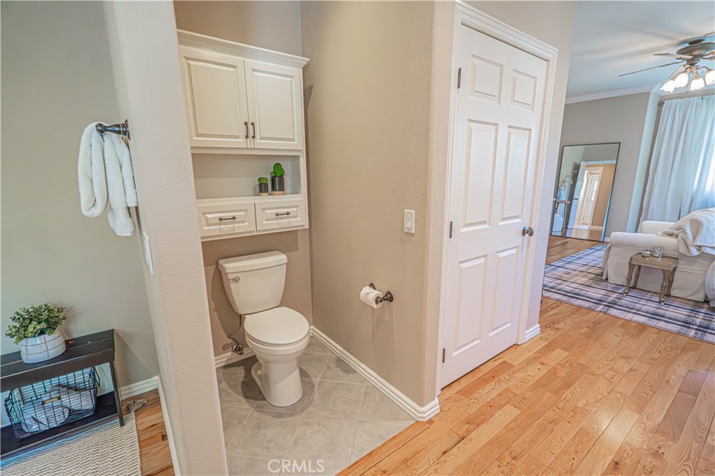 11340 Morgan Road Agua Dulce, CA 91390 - Photo 40 of 60 a bathroom with a toilet and a view of bathroom