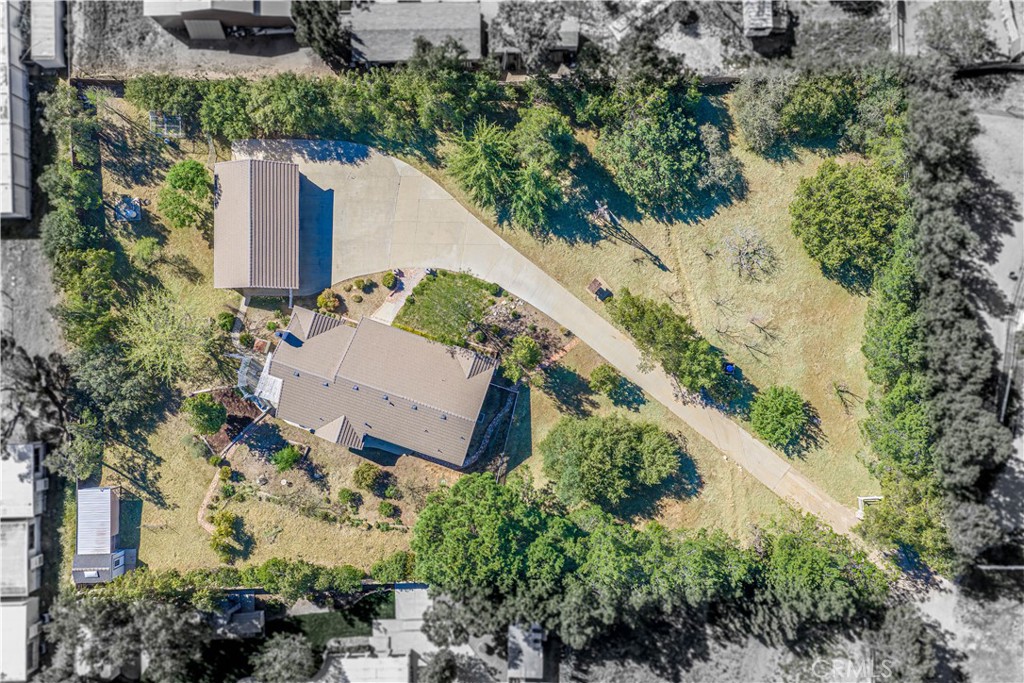 11340 Morgan Road Agua Dulce, CA 91390 - Photo 8 of 60 an aerial view of a house with a yard and trees