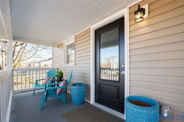 a view of outdoor space with seating area
