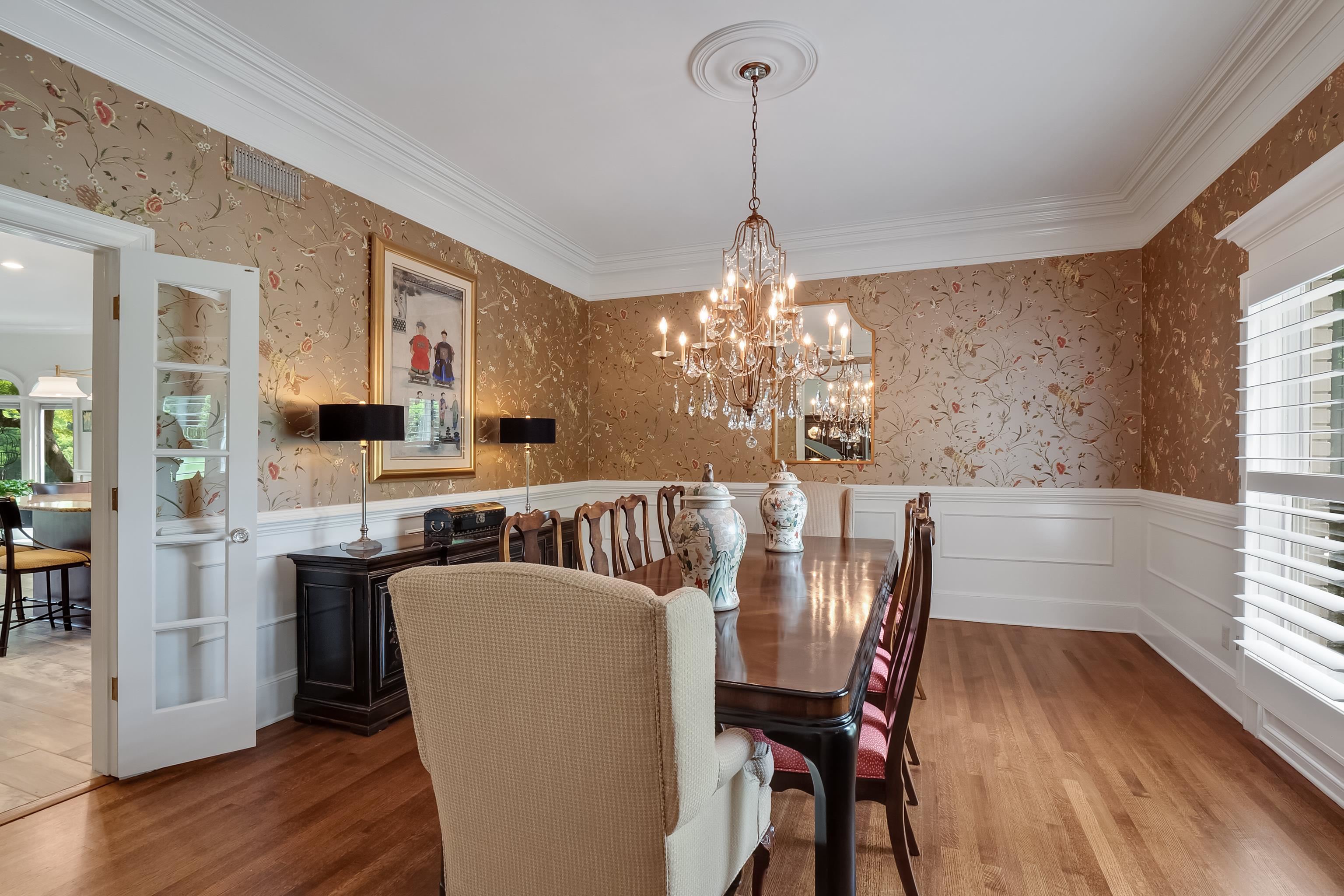 3044 Shea Road Collierville, TN 38017 - Photo 8 of 40 a view of a dining room with furniture window and wooden floor