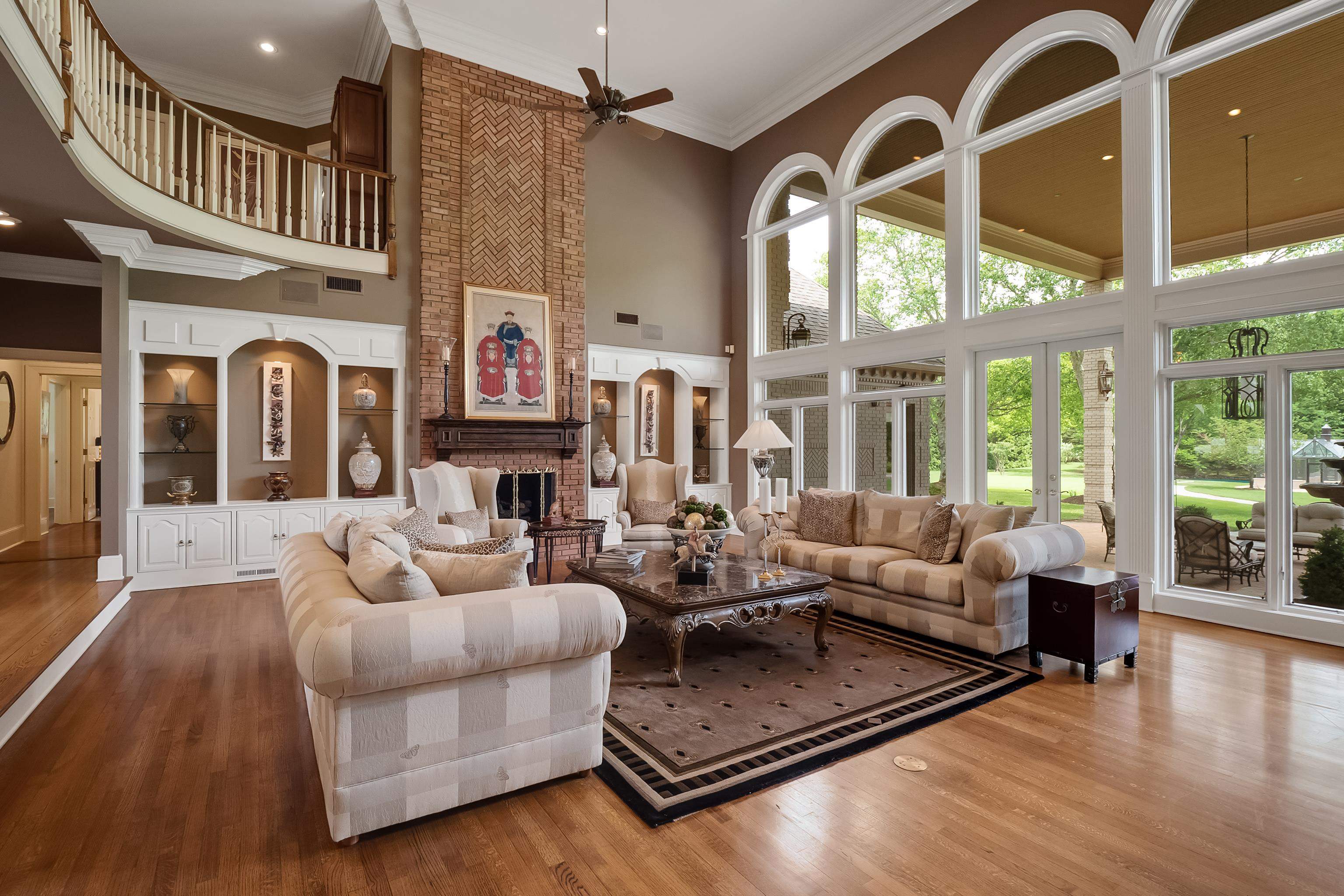 3044 Shea Road Collierville, TN 38017 - Photo 9 of 40 a living room with fireplace furniture and a large window