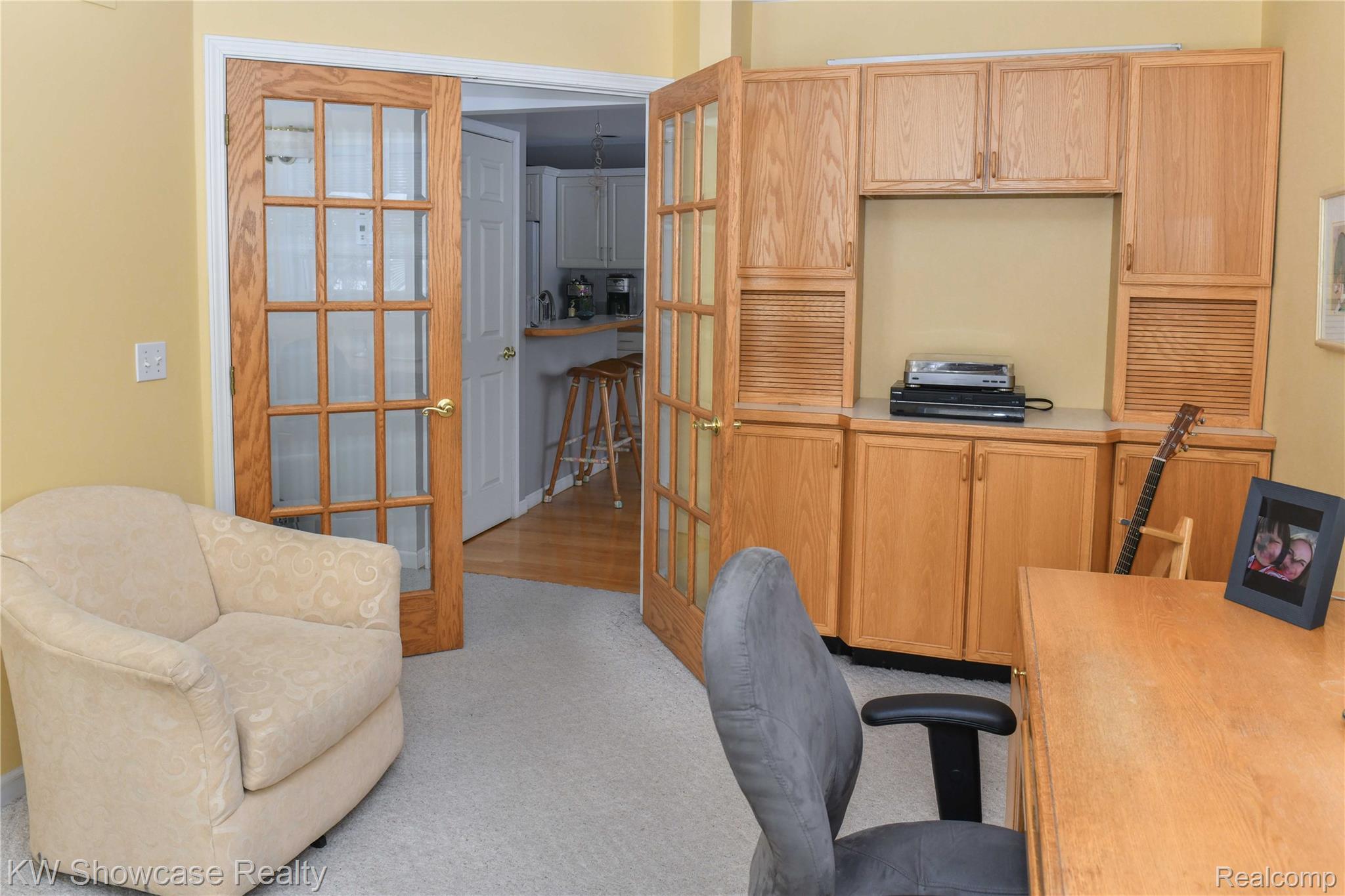 3559 Timber Ridge Drive Metamora, MI 48455 - Photo 27 of 35 Home office with french doors and light carpet