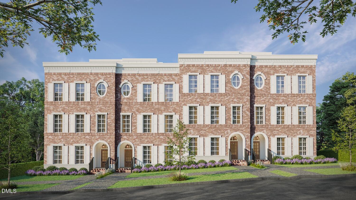 a view of a building with a yard