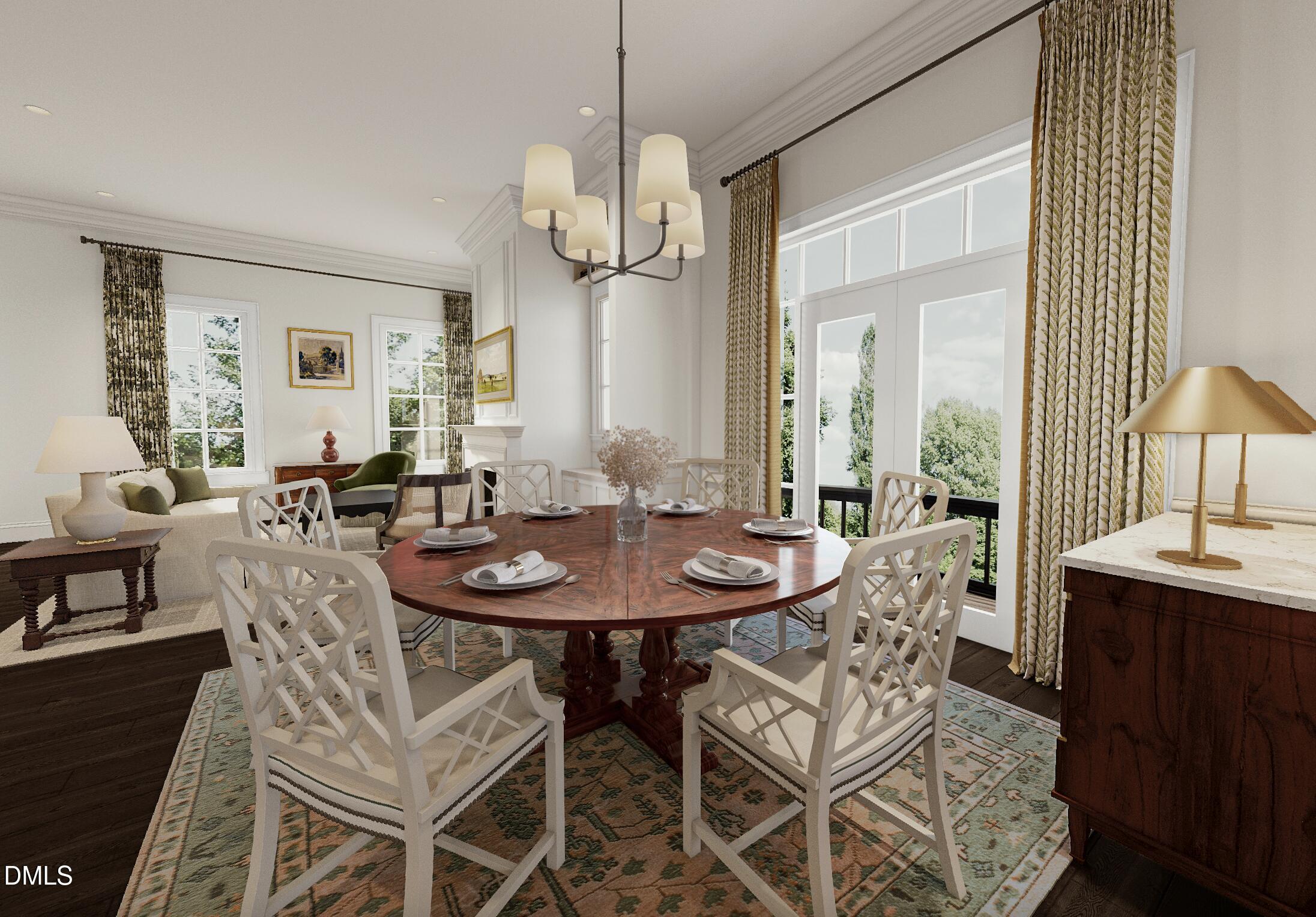 2312 Grant Avenue Raleigh, NC 27608 - Photo 3 of 8 a view of a dining room with furniture and wooden floor