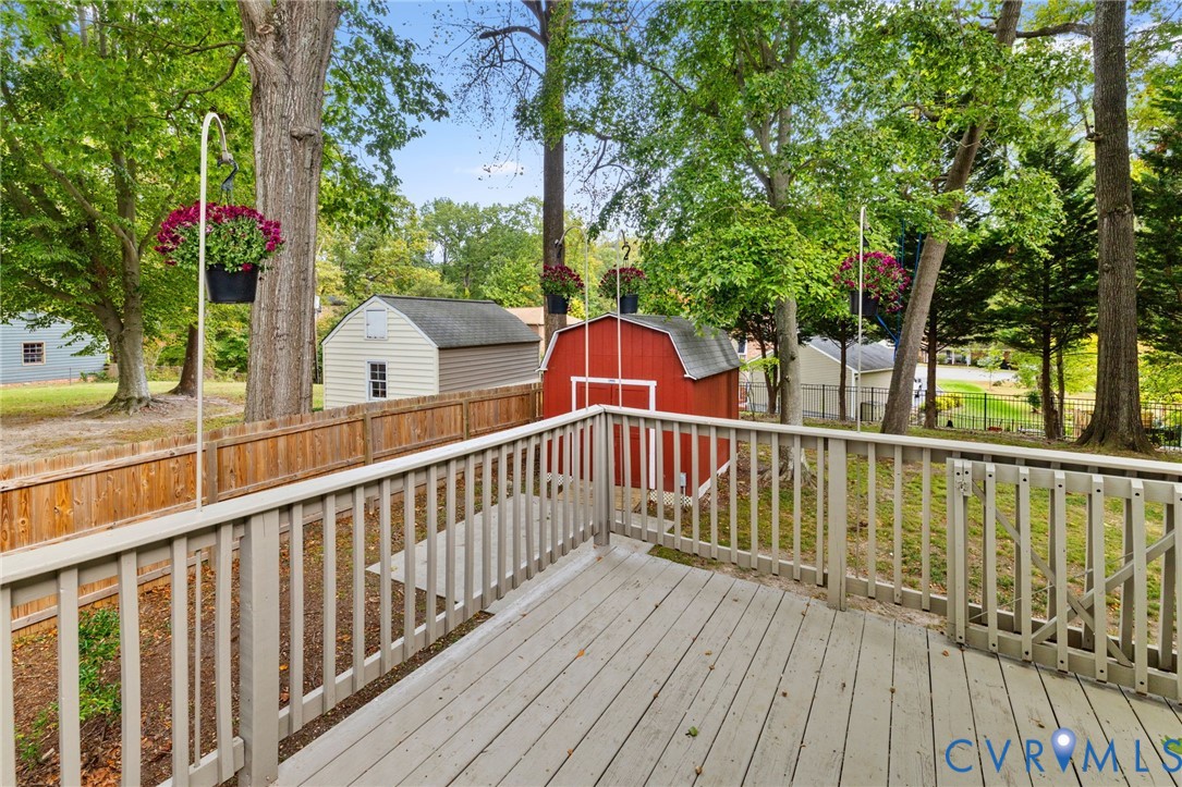 10062 Rinker Drive Mechanicsville, VA 23116 - Photo 31 of 34 a view of balcony with wooden floor and fence