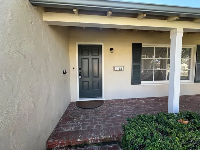a view of front door of house