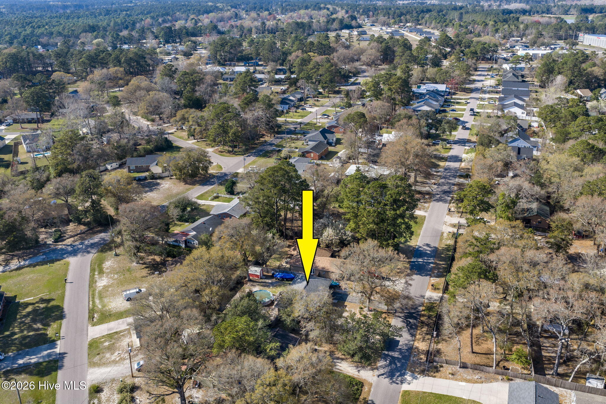 1032 High Point Avenue Southwest Calabash, NC 28467 - Photo 34 of 38 21-web-or-mls-18 overview with arrow