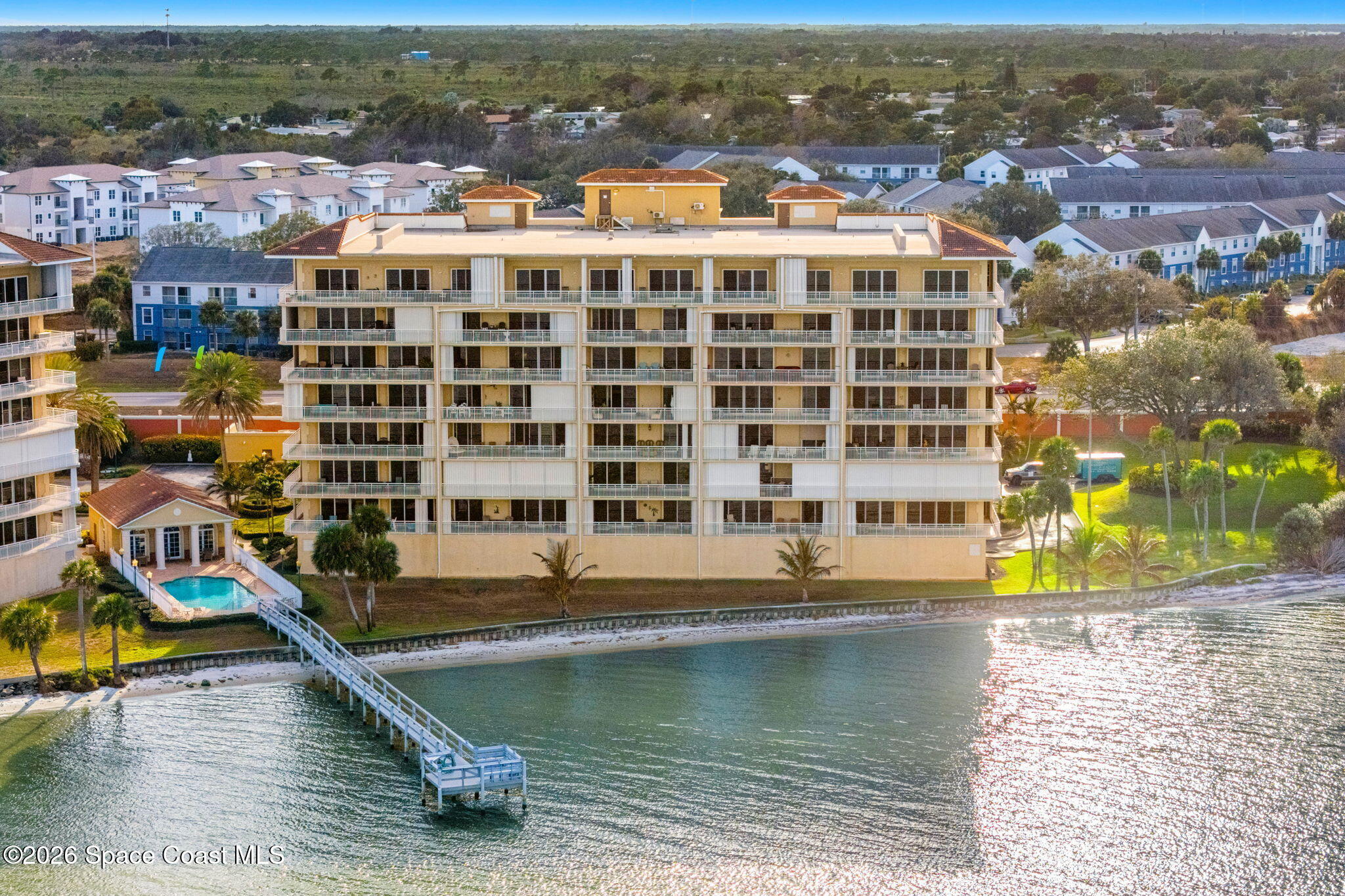 4955 Dixie Highway Northeast, Unit 802 Palm Bay, FL 32905 - Photo 16 of 30 a view of a lake with building in front of it