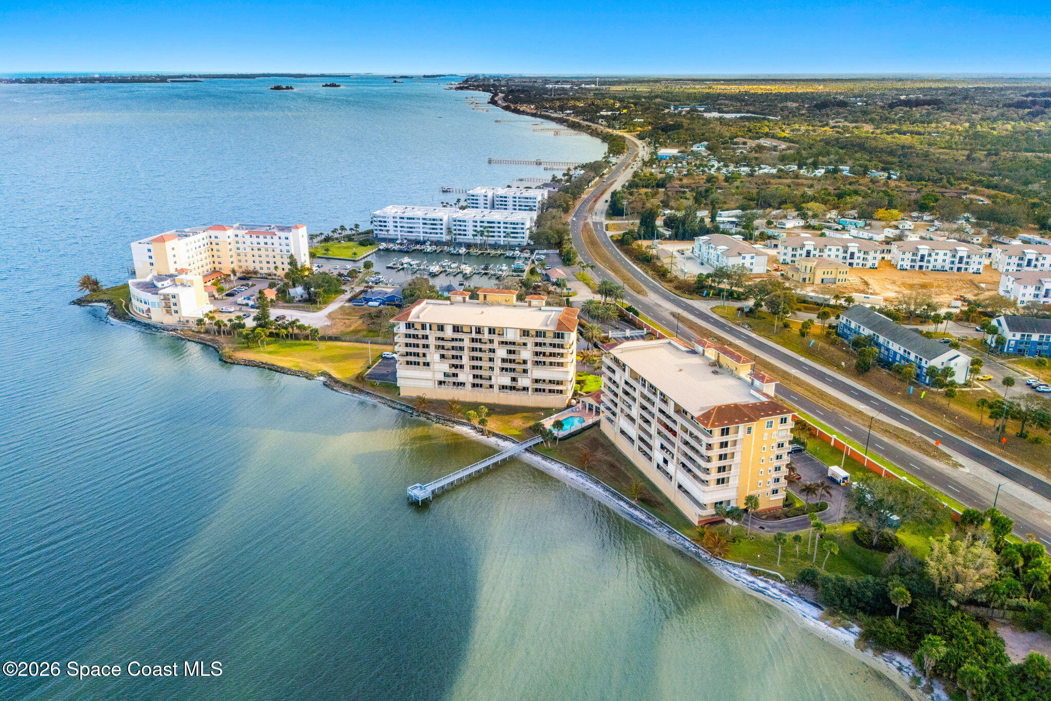 4955 Dixie Highway Northeast, Unit 802 Palm Bay, FL 32905 - Photo 26 of 30 a view of a balcony with an ocean view