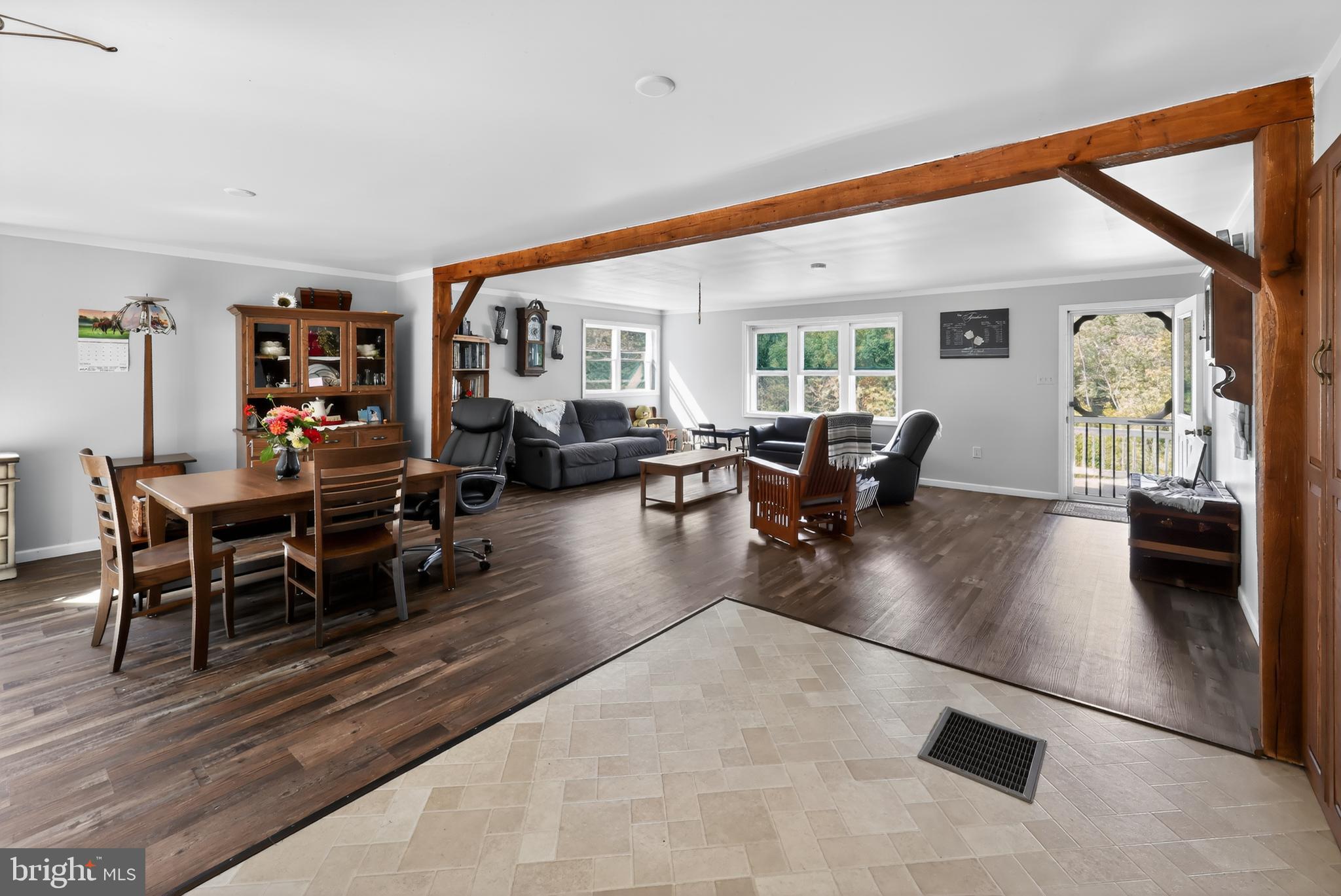 1201 Spruce Grove Road Oxford, PA 19363 - Photo 19 of 32 a living room with furniture large window and flat screen tv