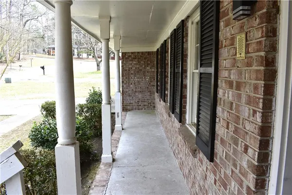 a view of a glass door with glass door