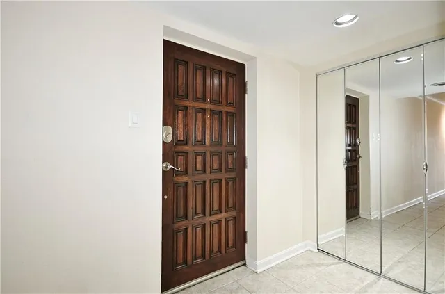 a view of front door with hallway