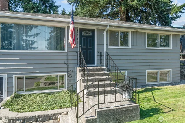 front view of a house with a porch