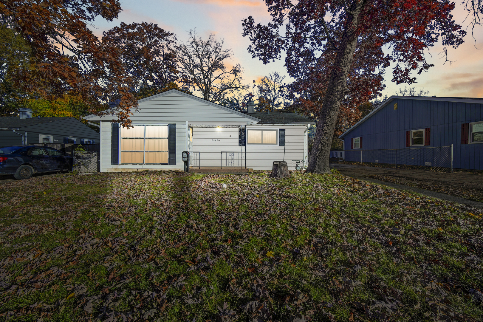 a house view with a outdoor space