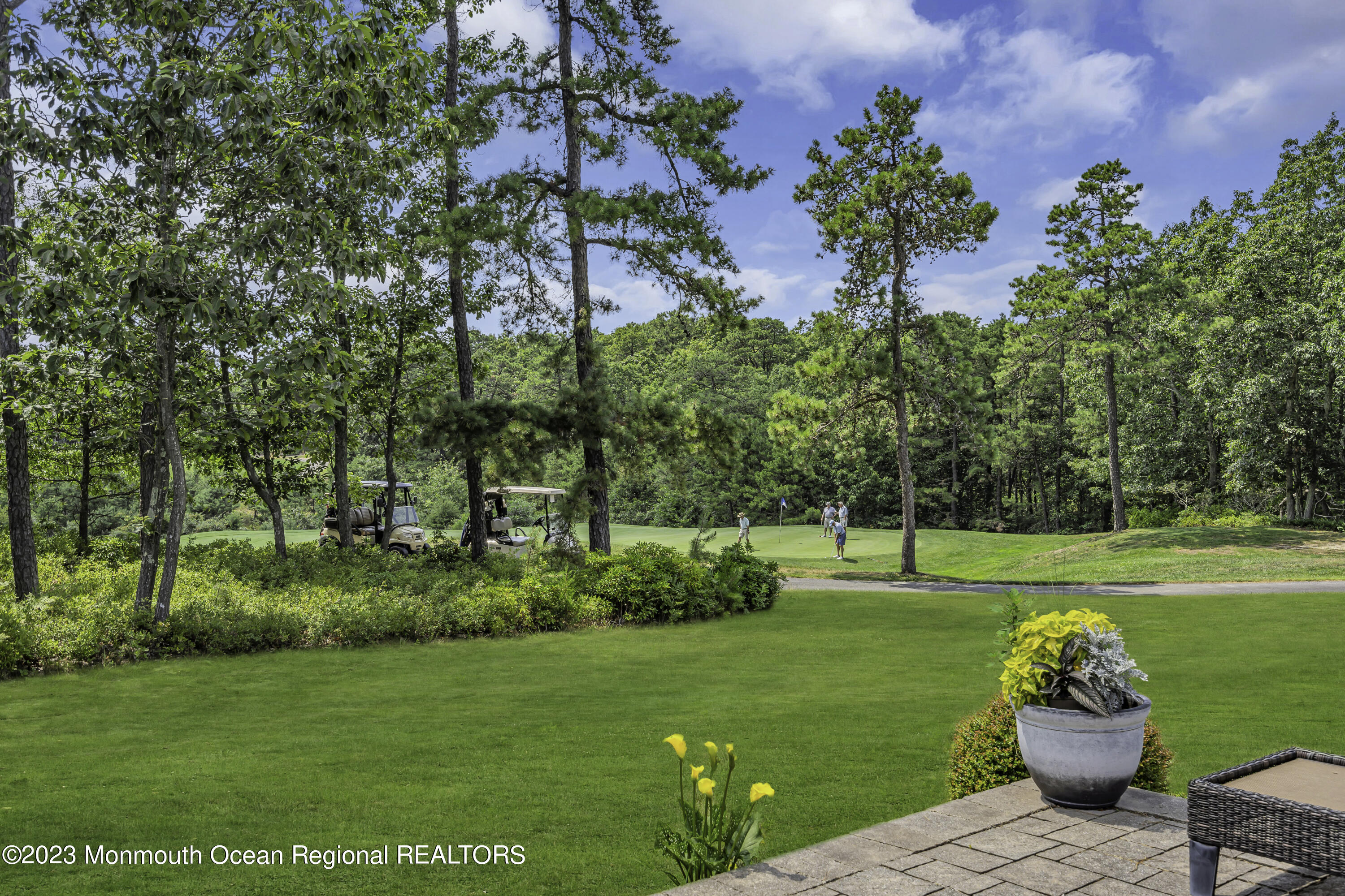 63 Harvey Cedar Way Waretown, NJ 08758 - Photo 2 of 39 a view of a backyard with large trees