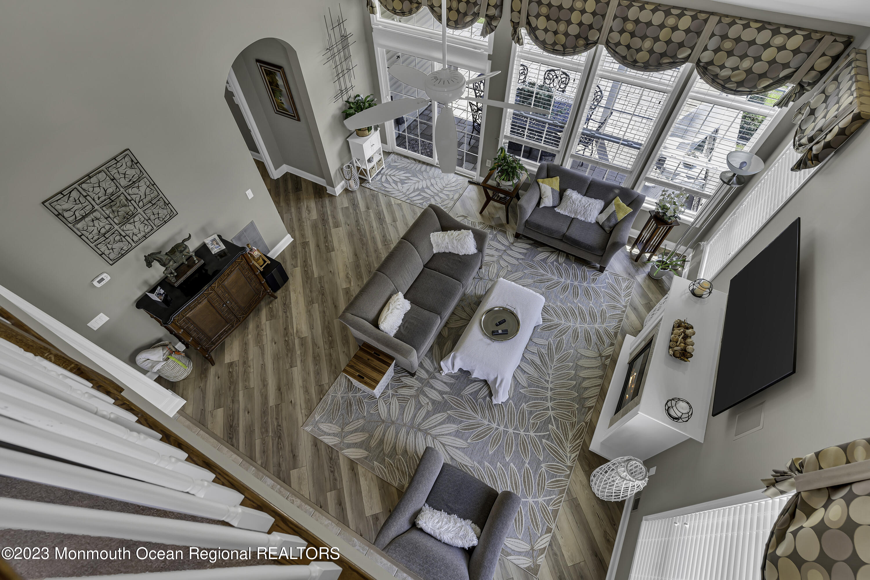 63 Harvey Cedar Way Waretown, NJ 08758 - Photo 30 of 39 a view of living room with furniture and a flat screen tv