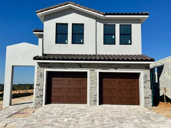 a front view of a house