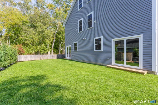 a house view with a garden space