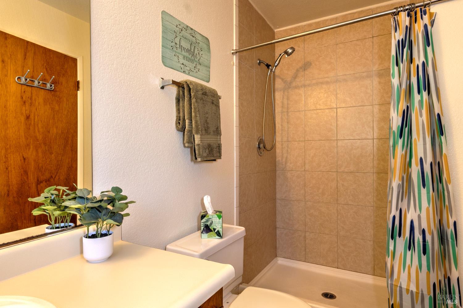 539 Norlee Street Sebastopol, CA 95472 - Photo 17 of 26 Master bath with floor to ceiling tile shower.