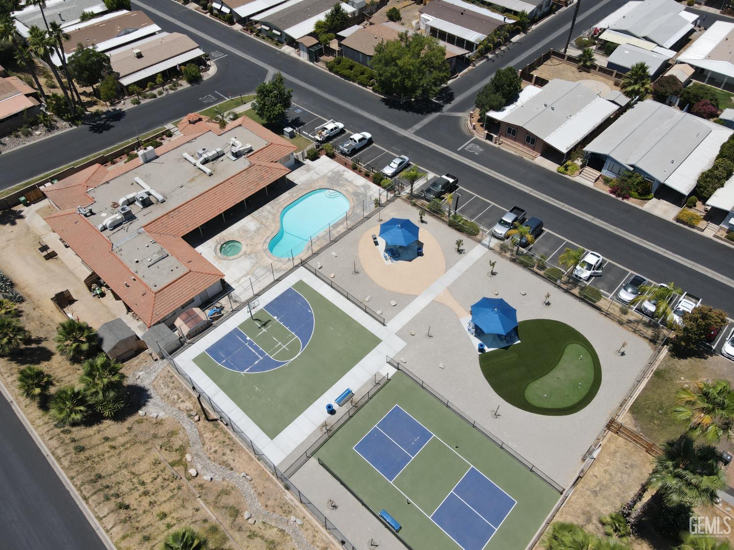 Undisclosed Address Bakersfield, CA 93306 - Photo 41 of 41 an aerial view of a house swimming pool and outdoor seating