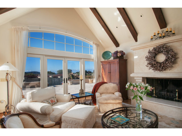 26156 Ladera Drive Carmel, CA 93923 - Photo 3 of 22 a view of living room with furniture and a fireplace