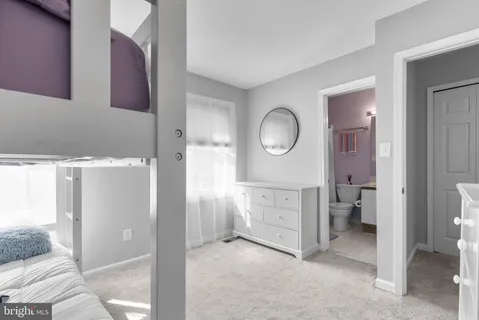 a view of a bedroom from a bedroom