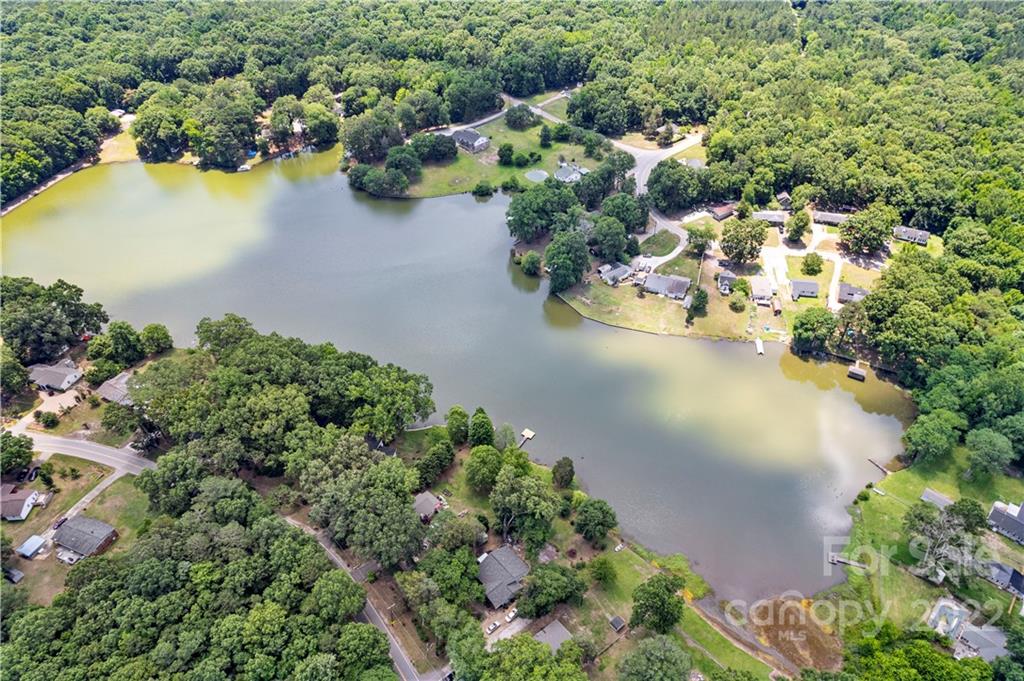 1248 West Shore Drive Lancaster, SC 29720 - Photo 27 of 27 an aerial view of residential houses with outdoor space and trees all around