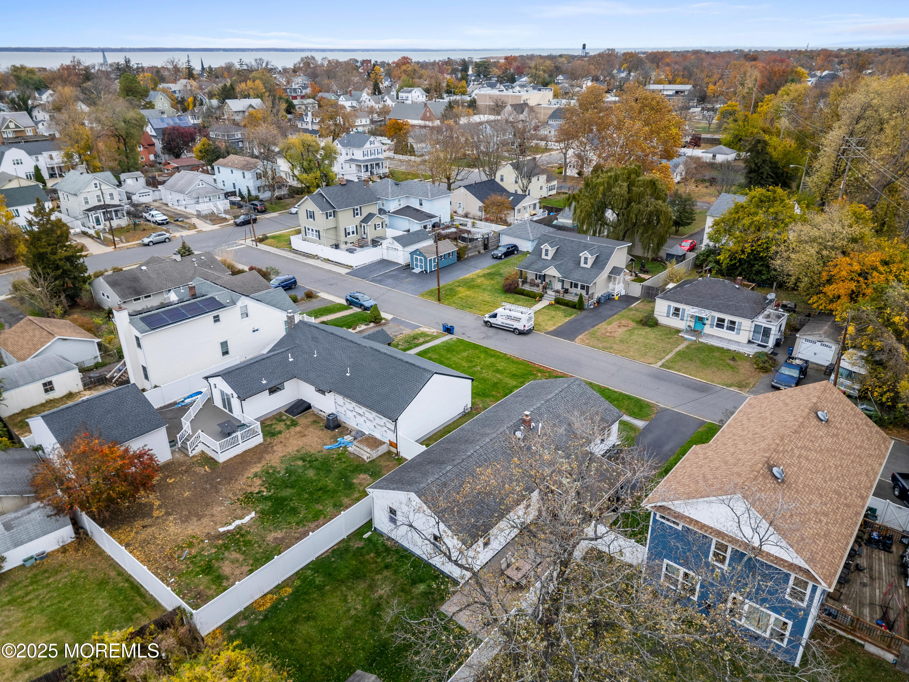 9 Monmouth Place Keyport, NJ 07735 - Photo 25 of 28 an aerial view of residential houses with outdoor space
