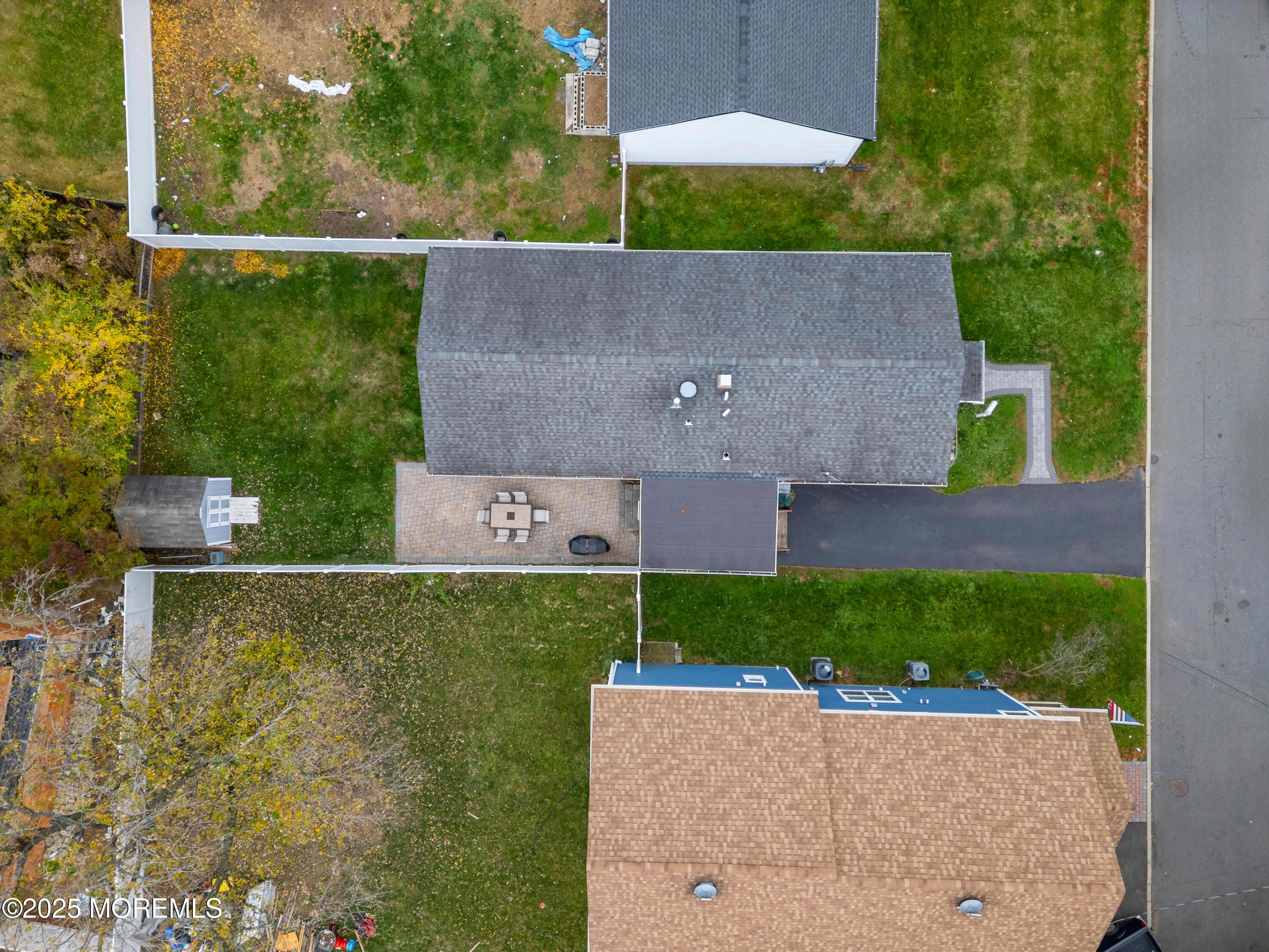 9 Monmouth Place Keyport, NJ 07735 - Photo 26 of 28 an aerial view of a house with a yard