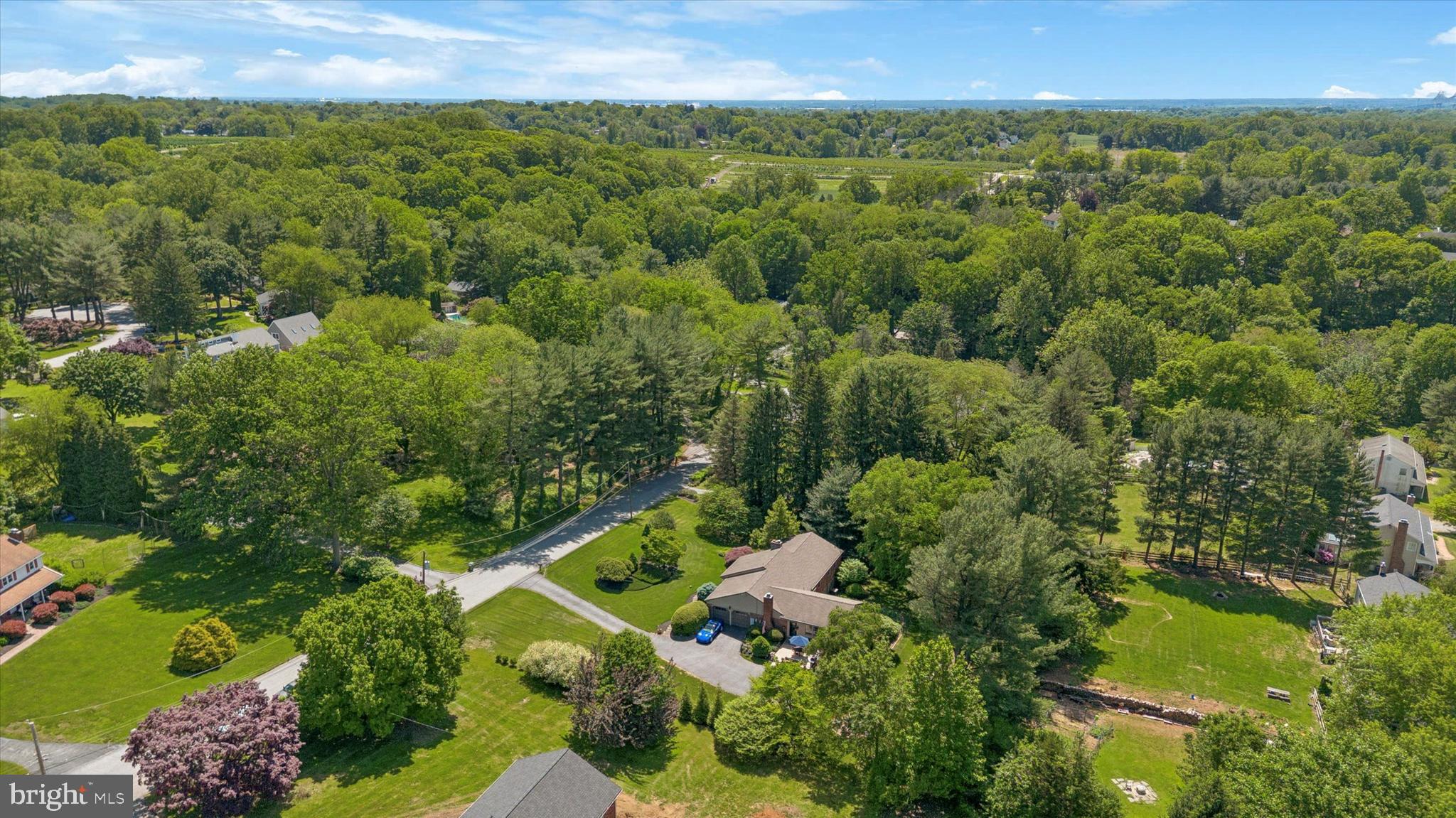 432 Spring Valley Road Media, PA 19063 - Photo 44 of 46 an aerial view of a house with a yard