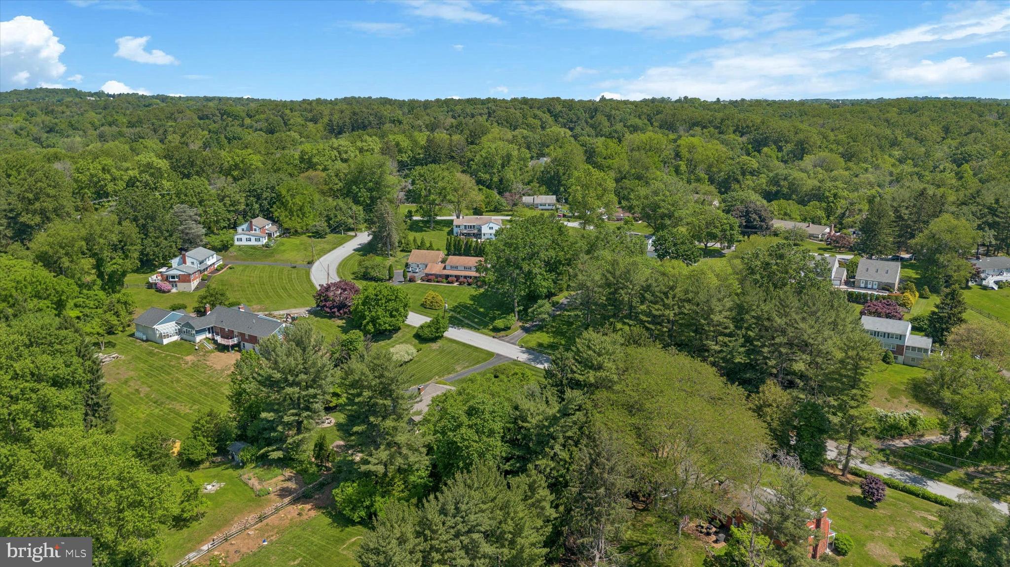 432 Spring Valley Road Media, PA 19063 - Photo 46 of 46 an aerial view of a houses with a yard