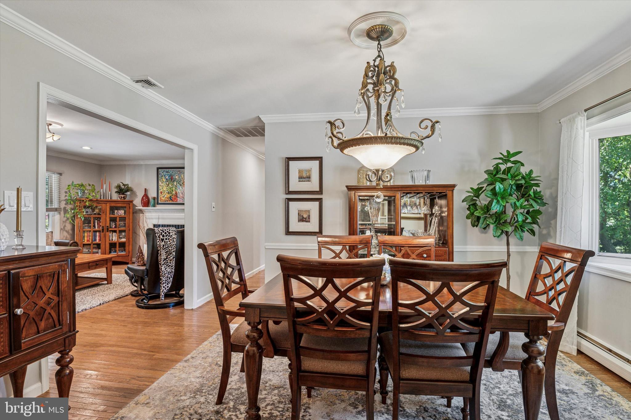 432 Spring Valley Road Media, PA 19063 - Photo 8 of 46 a dining room with furniture window and wooden floor