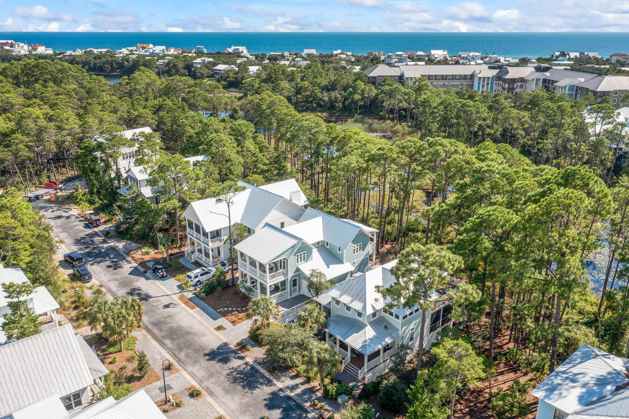 391 Matt's Way Santa Rosa Beach, FL 32459 - Photo 51 of 61 an aerial view of a house with a yard