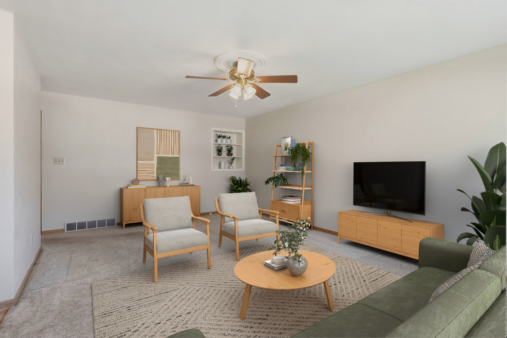 2690 9th Street East Moline, IL 61244 - Photo 4 of 19 a living room with furniture and a flat screen tv