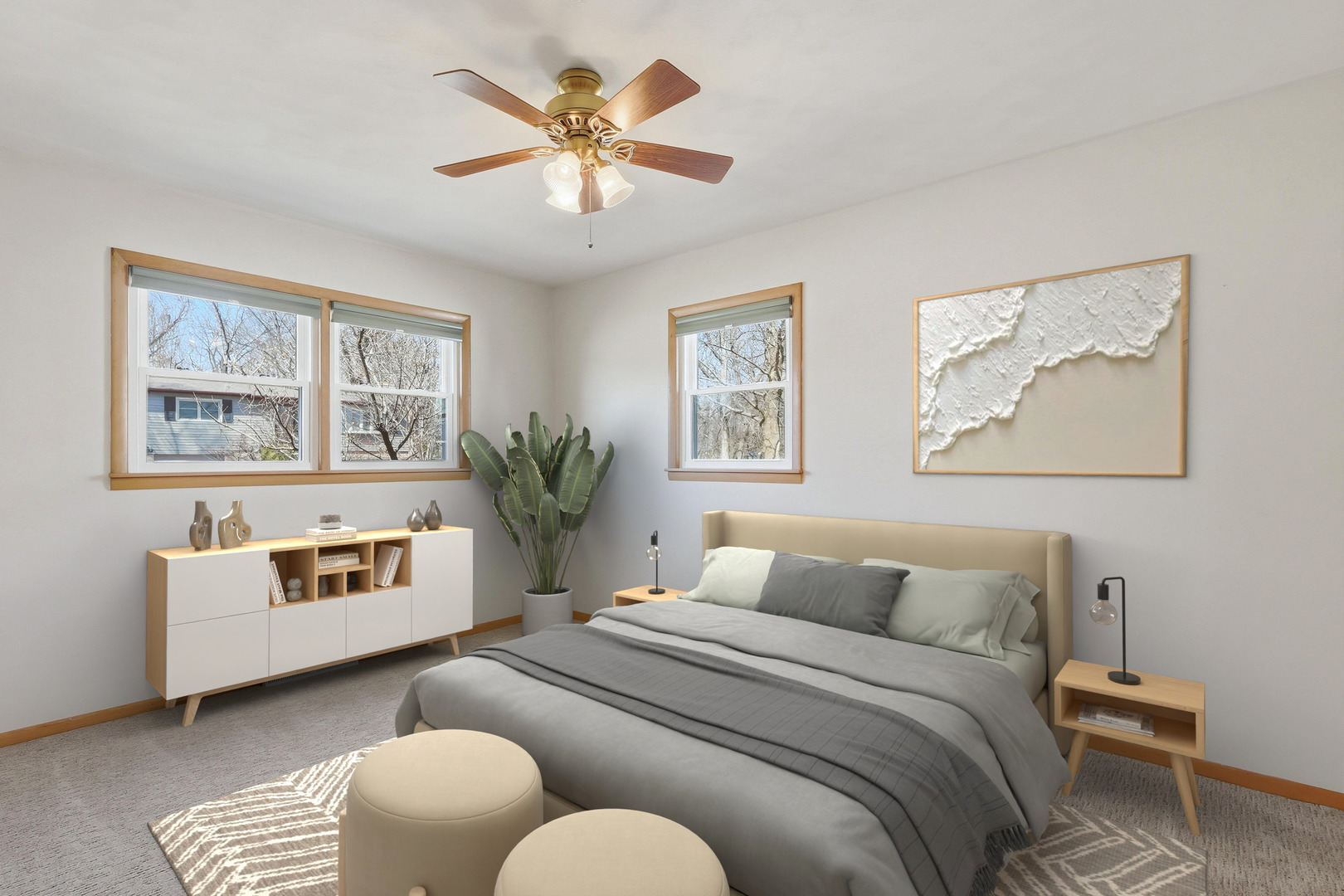 2690 9th Street East Moline, IL 61244 - Photo 6 of 19 a bedroom with a bed and a couch