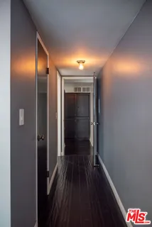 a view of hallway with stairs