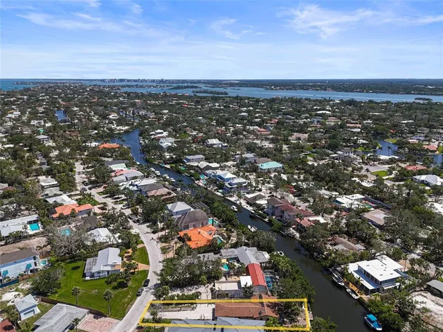 an aerial view of multiple house