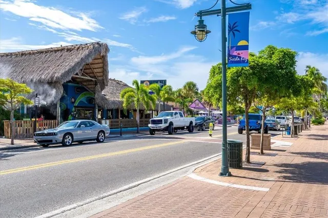 a car parked in front of a building