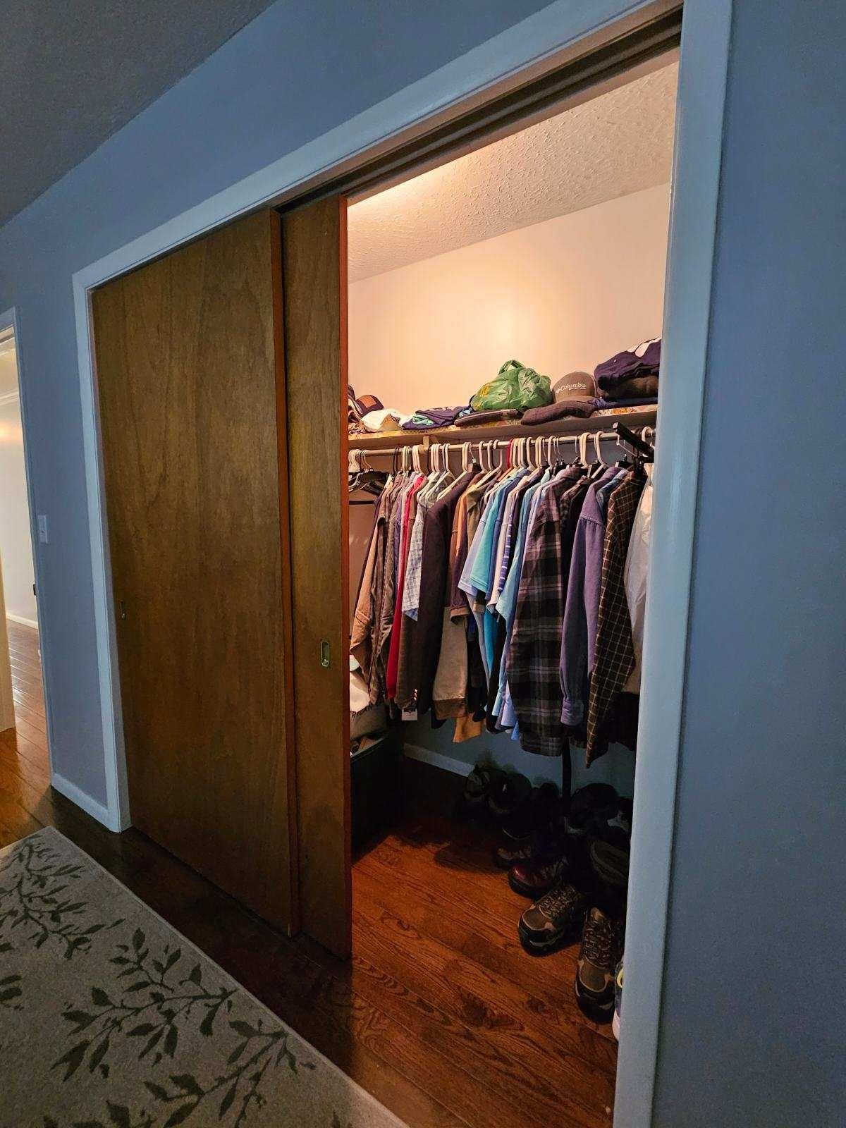 50 Valley Mill Road Swoope, VA 24479 - Photo 46 of 66 a view of walk in closet with clothes and shoes