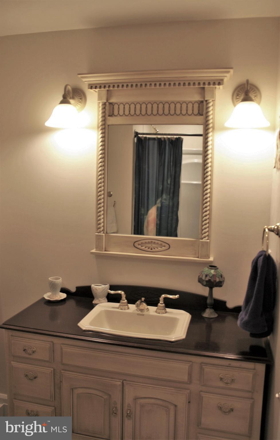 148 Ruth Court Strasburg, VA 22657 - Photo 25 of 30 a bathroom with a sink and a mirror