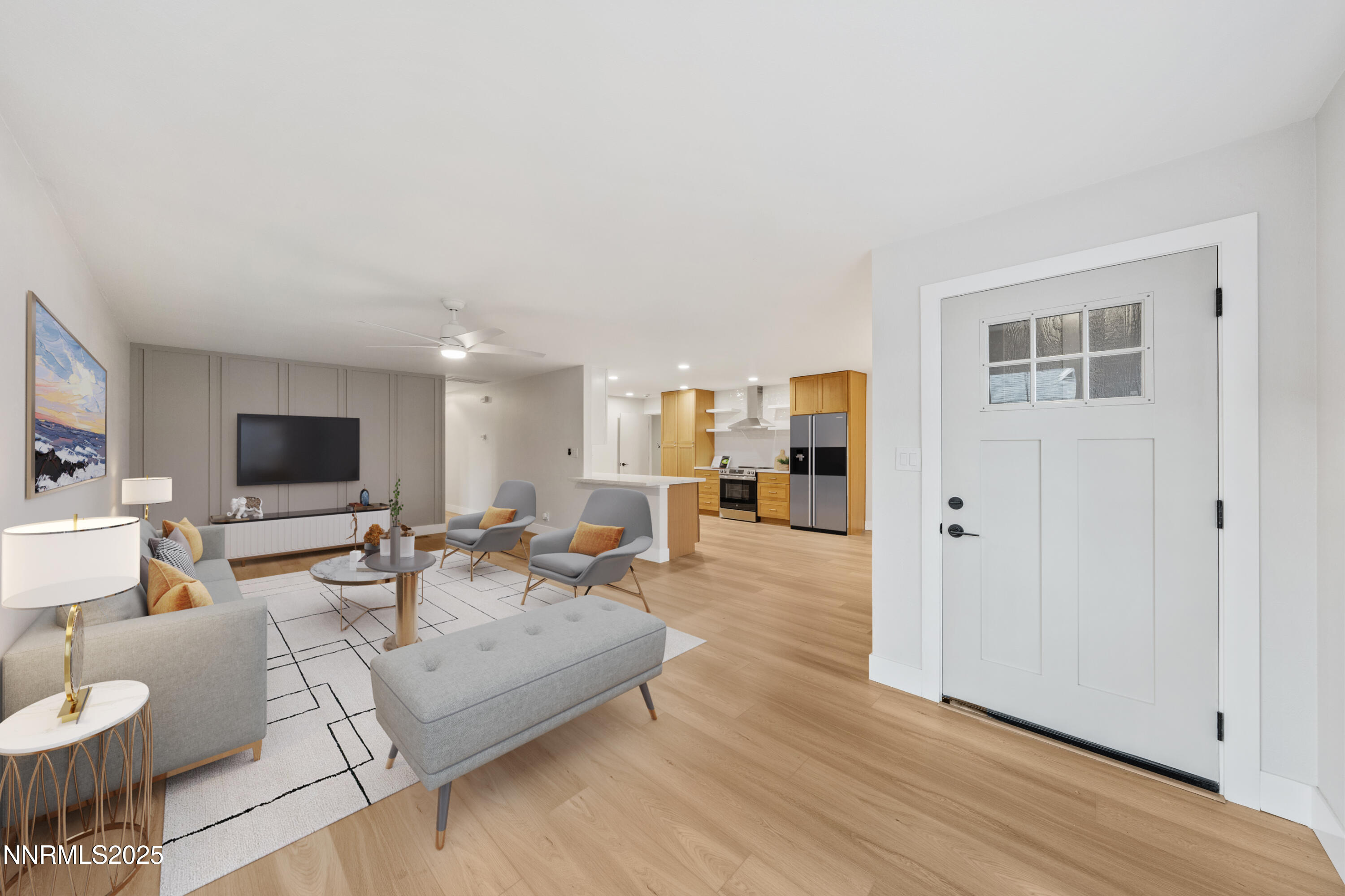 3465 Dawn Circle Sparks, NV 89431 - Photo 3 of 17 a living room with furniture and a flat screen tv