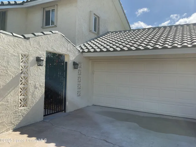 a view of staircase with window